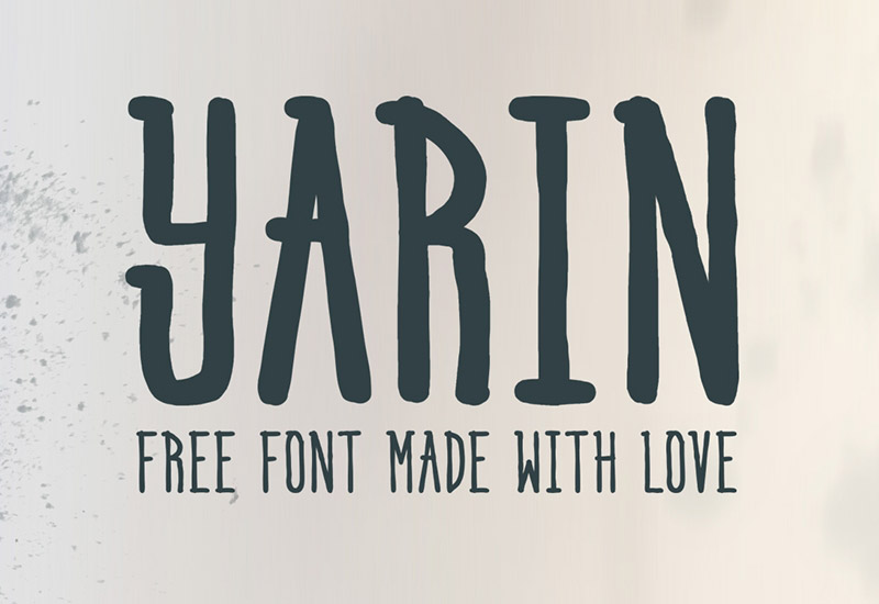 Yarin: Freestyle Bold Handwritten Font