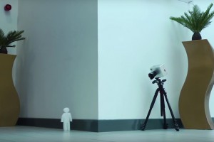 With the help of lasers, cameras can track moving objects hidden around Corners